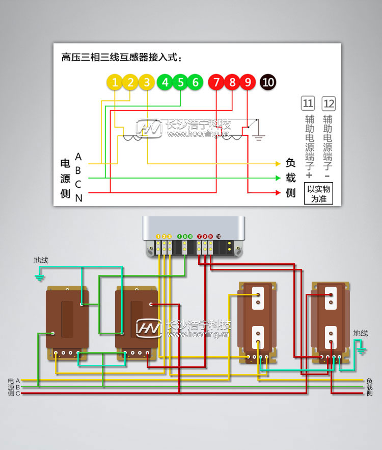 三相互感器電表接線圖