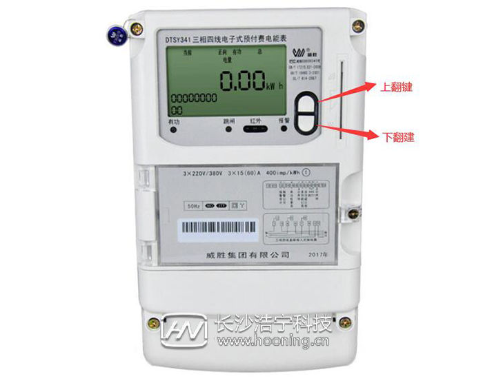 威勝dtsy341電表費(fèi)用顯示